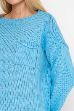 Carraig Donn Pocket Knit in Blue