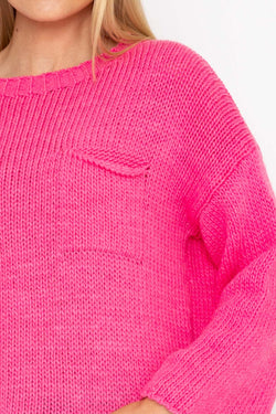 Carraig Donn Pocket Knit in Pink