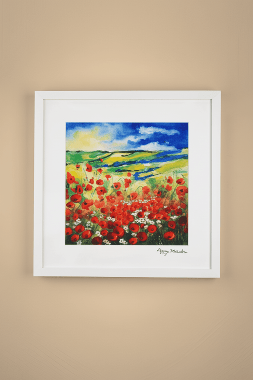 Poppy Meadow Framed Wall Art