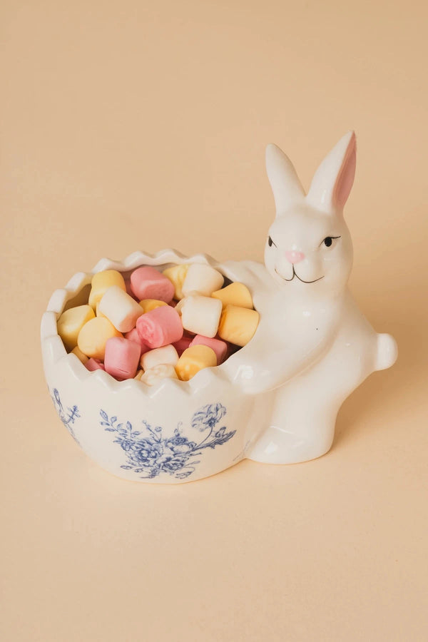 Carraig Donn Porcelain Bunny Pot Blue
