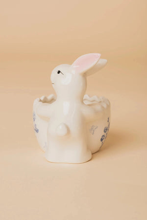 Carraig Donn Porcelain Bunny Pot Blue