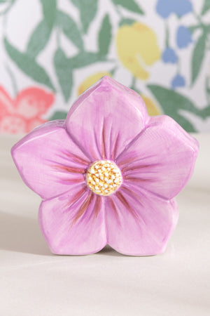 Purple Ceramic Decorative Flower