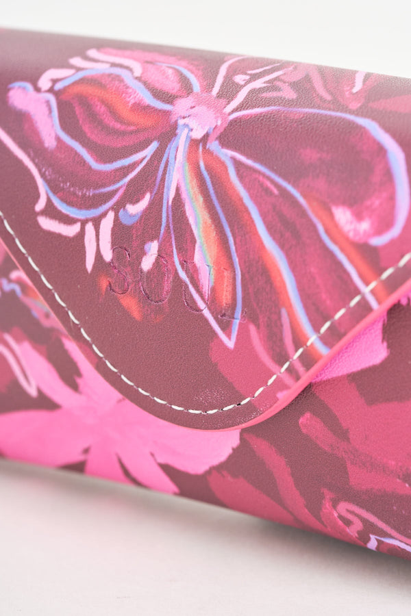 Carraig Donn Purple Floral Sunglasses Case