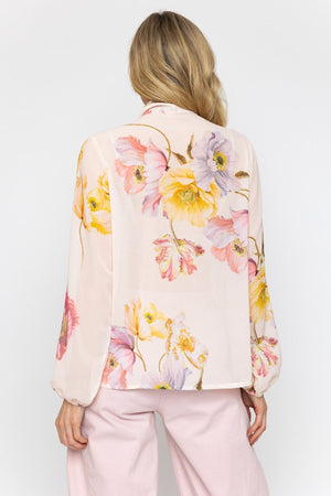 Carraig Donn Pussybow Multi Print Blouse