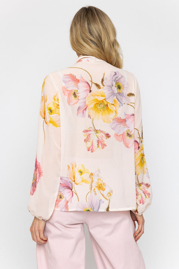 Carraig Donn Pussybow Multi Print Blouse