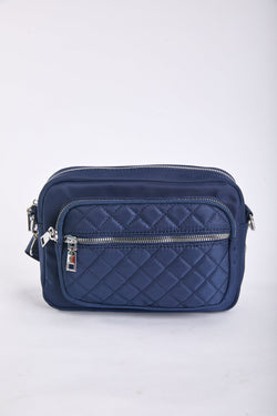 Carraig Donn Quilted Front Camera Bag in Navy