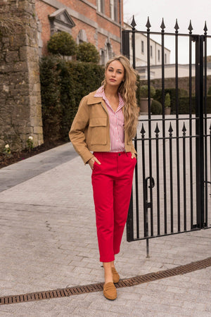 Carraig Donn Red Canvas Chinos