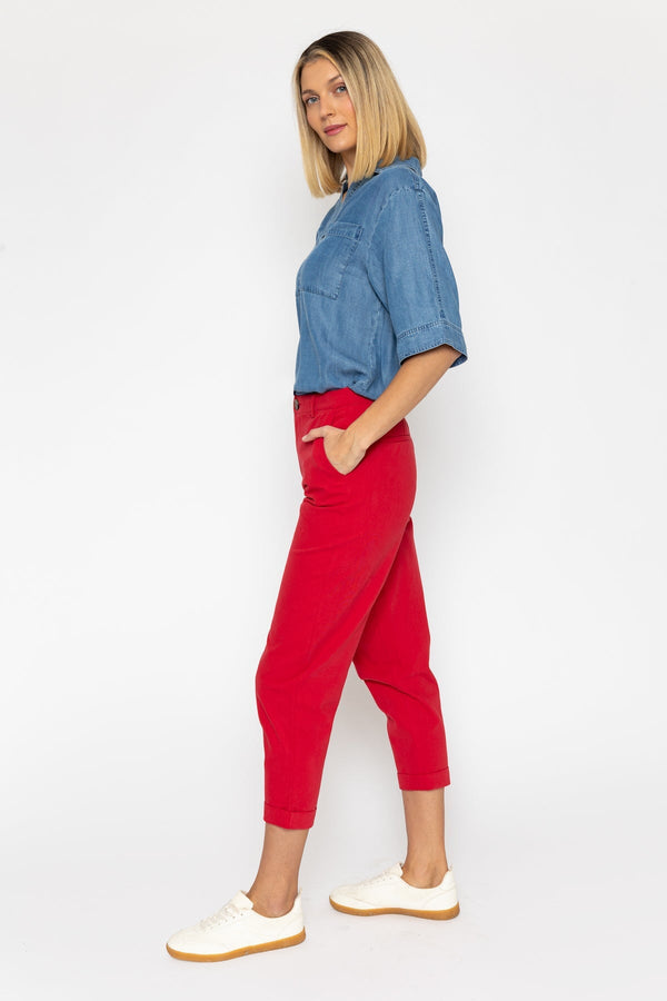 Carraig Donn Red Canvas Chinos