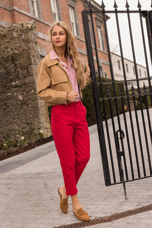 Carraig Donn Red Canvas Chinos