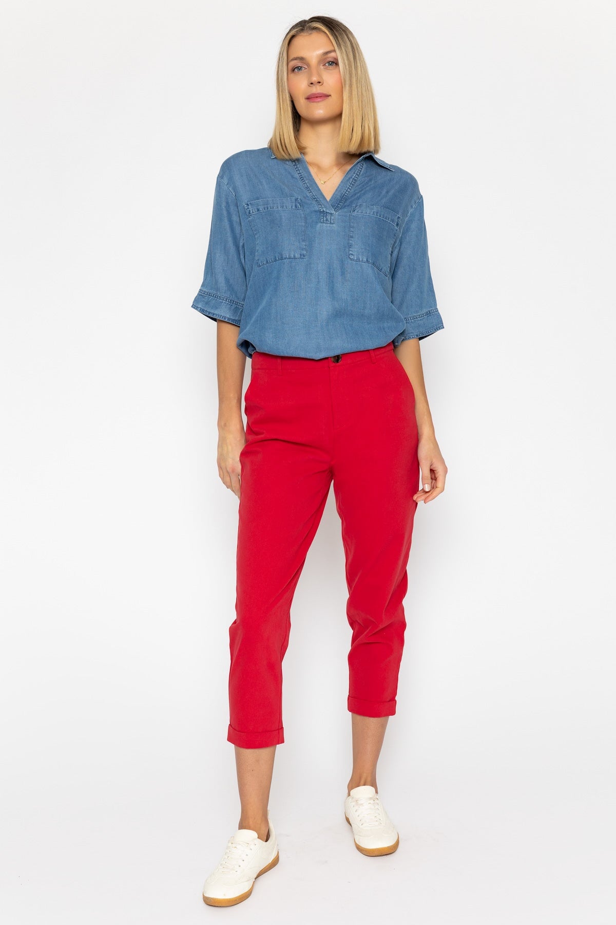 Red Canvas Chinos