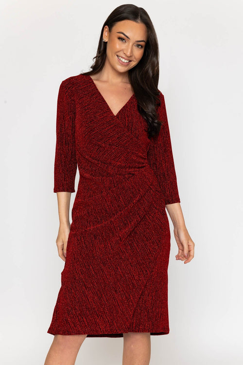 Red Catherine Knee Length Dress