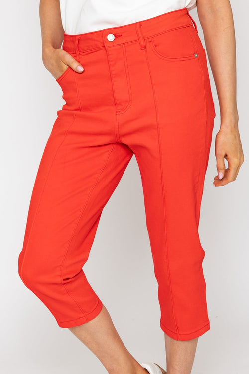 Carraig Donn Red Cropped Jeans