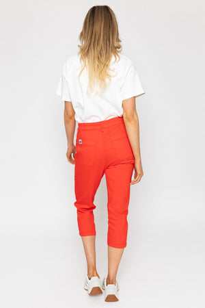 Carraig Donn Red Cropped Jeans