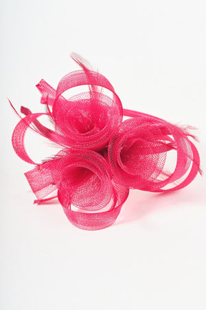 Carraig Donn Red Mini Gathered Flower Fascinator