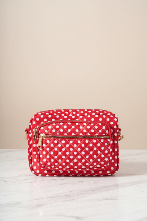 Red Polka Dot Camera Bag