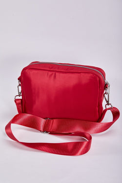 Carraig Donn Red Quilted Front Camera Bag