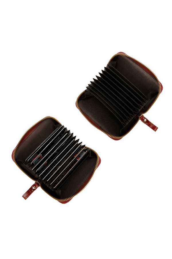 Carraig Donn Red Zip Tab Purse