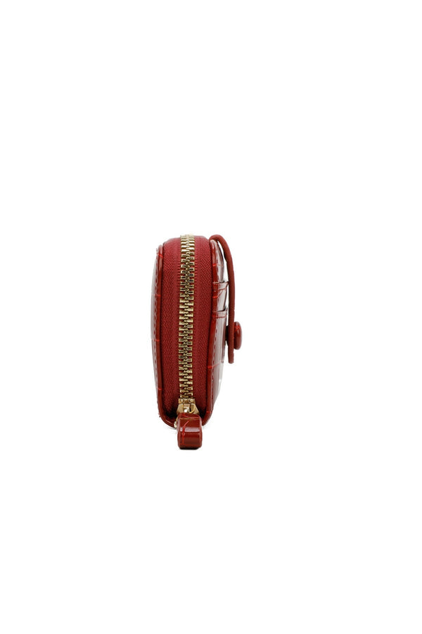 Carraig Donn Red Zip Tab Purse