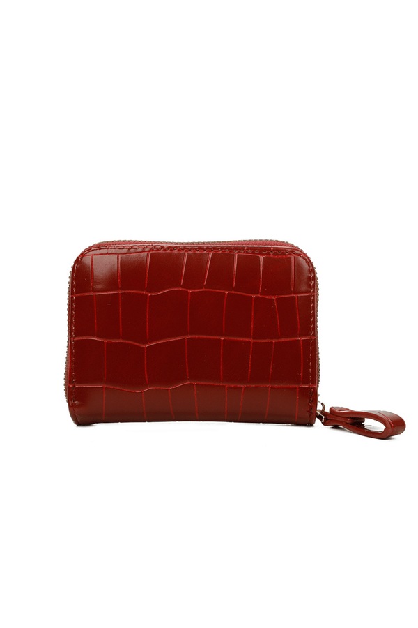 Carraig Donn Red Zip Tab Purse