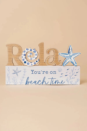 Carraig Donn Relax Beach Wooden Plaque