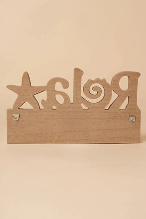 Carraig Donn Relax Beach Wooden Plaque