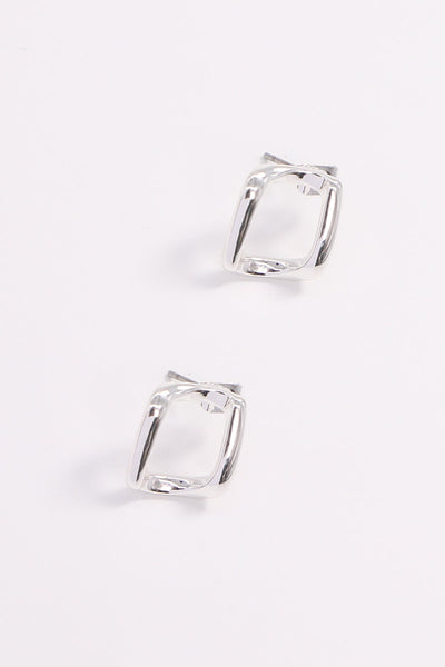 Carraig Donn Rhombus Earrings in Silver