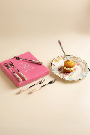Carraig Donn Rosa Belle Pastry Forks Set Of 6