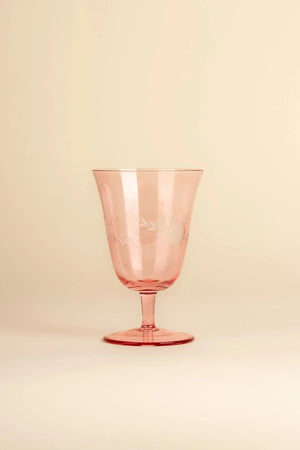 Carraig Donn Rosa Belle Set Of 2 Pink Water Glasses