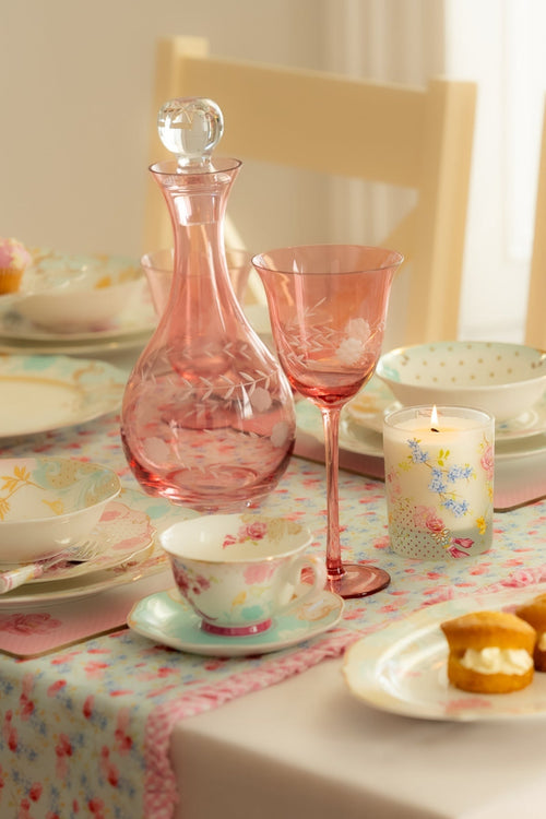 Carraig Donn Rosa Belle Set of 2 Pink Wine Glasses