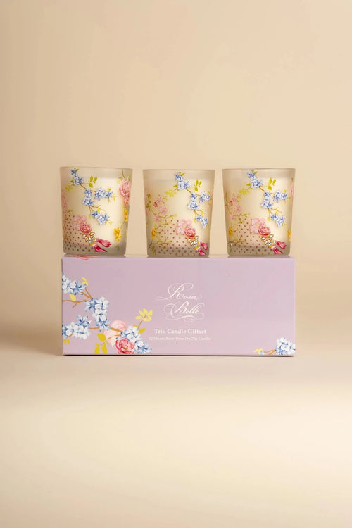 Rosa Belle Trio Candle Giftset
