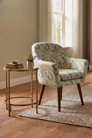 Carraig Donn Round Mirrored & Gold Side Table