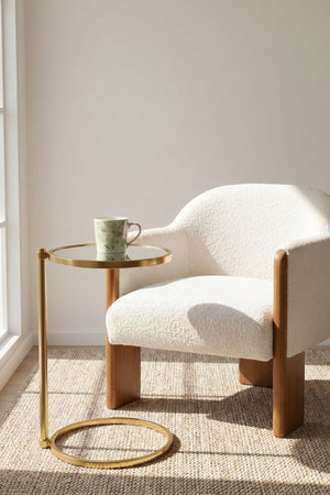 Carraig Donn Round Mirrored Sofa Table