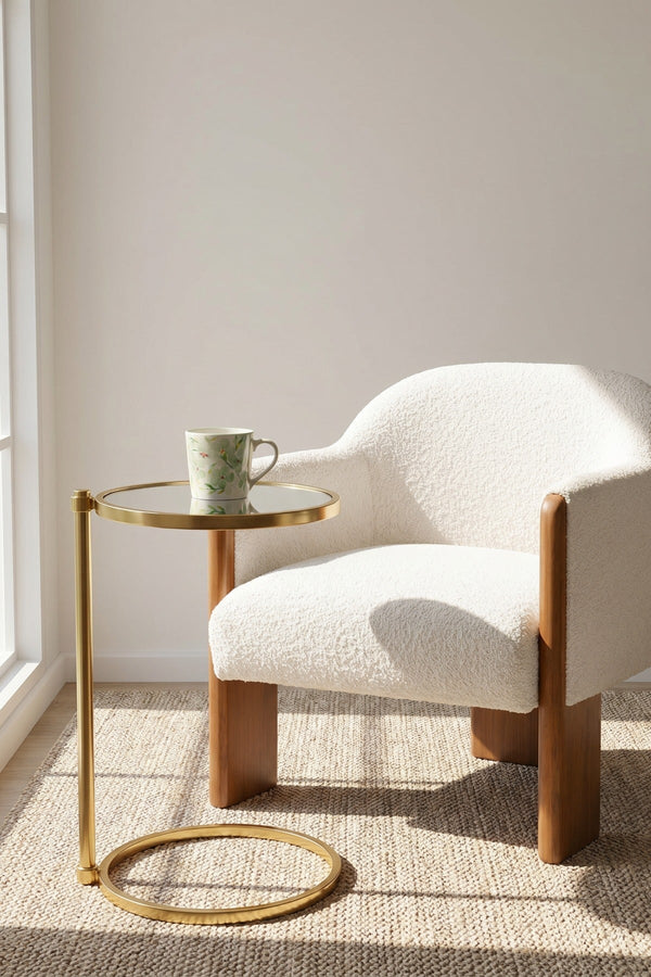 Carraig Donn Round Mirrored Sofa Table