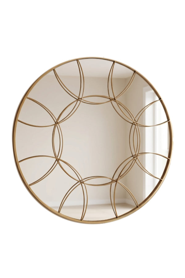 Carraig Donn Rounded Gold Mirror