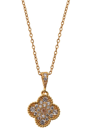 Carraig Donn Rowyn Crystal Clover Pendant
