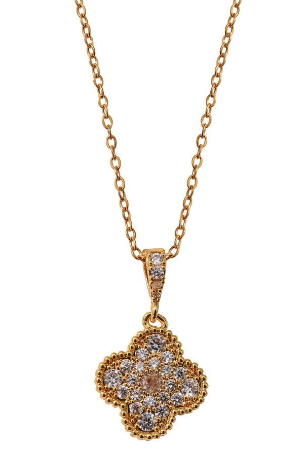 Carraig Donn Rowyn Crystal Clover Pendant