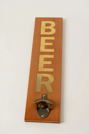 Carraig Donn Rustic Bottle Opener with Gold "Beer" Inscription