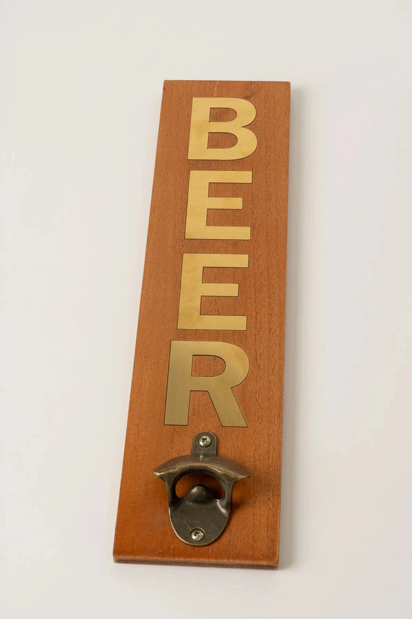 Carraig Donn Rustic Bottle Opener with Gold "Beer" Inscription