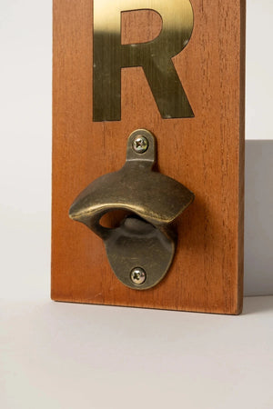 Carraig Donn Rustic Bottle Opener with Gold "Beer" Inscription