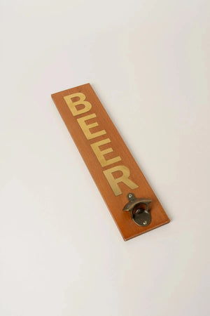 Carraig Donn Rustic Bottle Opener with Gold "Beer" Inscription