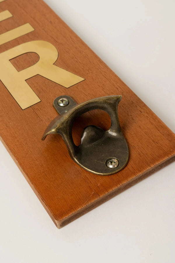 Carraig Donn Rustic Bottle Opener with Gold "Beer" Inscription
