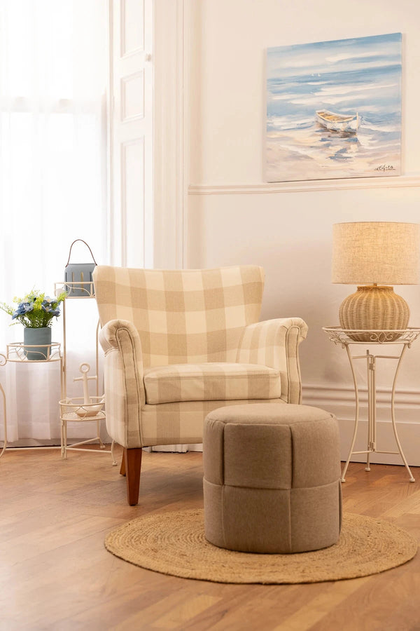 Carraig Donn Rustic Rattan Lamp