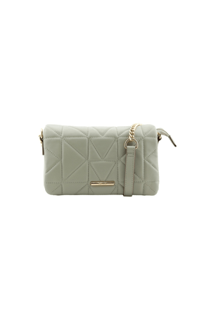 Carraig Donn Sage Green Quilted Flap Over Bag