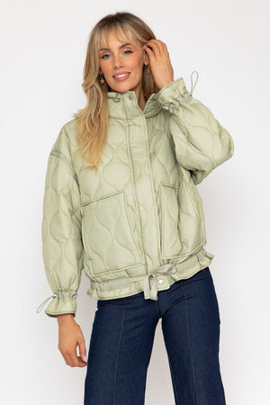 Carraig Donn Sage Quilted Jacket
