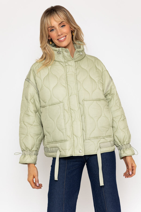 Carraig Donn Sage Quilted Jacket