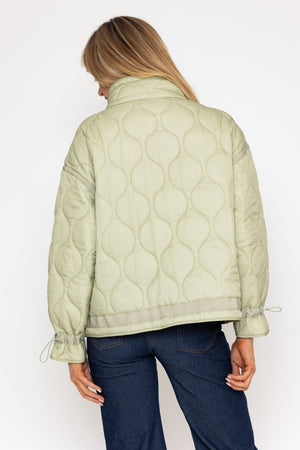 Carraig Donn Sage Quilted Jacket