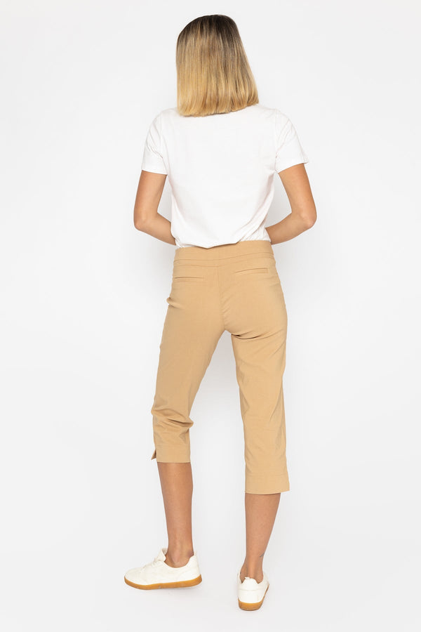 Carraig Donn Sand Bengaline Crop Trousers