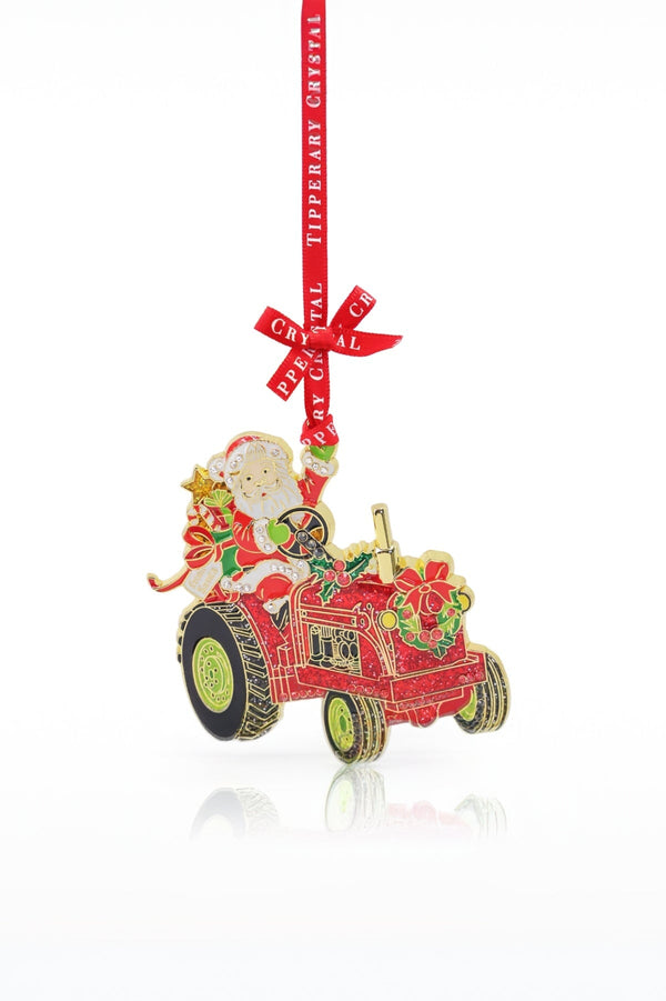 Carraig Donn Santa Tractor Christmas Tree Decoration