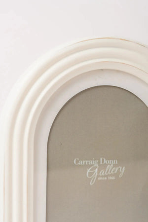 Carraig Donn Sarah Beaded White Double Photo Frame 4x6