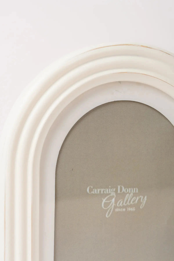 Carraig Donn Sarah Beaded White Double Photo Frame 4x6